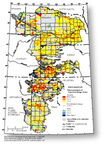 Figure 3. Generalized water-level changes in the High Plains aquifer, 2002 to 2003.