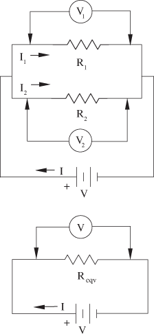 Resistors in parallel.