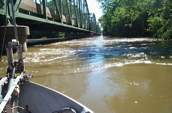 The Wabash River rises near the town of Montezuma, Indiana.