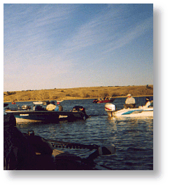 Photograph of Angostura Reservoir, South Dakota.